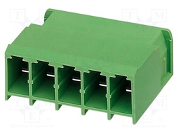 PCB headers, nominal cross section: 4 mm?, color: green, nom