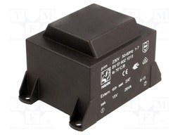 Transformer: encapsulated; 28VA; 230VAC; 15V; 1867mA; Mounting: PCB