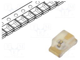 LED; SMD; 0603; red; 0.9÷2.5mcd; 1.6x0.8x0.8mm; 1.8V; 2mA; λd: 620nm
