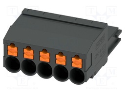 PCB connector, nominal cross section: 4 mm2, color: black, n