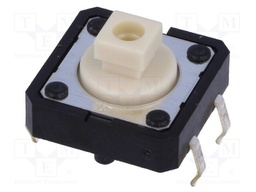 Microswitch TACT; SPST-NO; Pos: 2; 0.05A/24VDC; THT; none; 1.27N