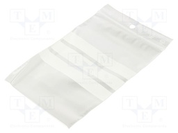 Self-seal bag; L: 120mm; Width: 80mm; Thick: 50um; polyetylene