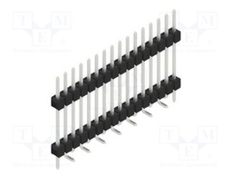 Connector: pin strips; pin header; male; PIN: 16; 2.54mm; SMT; 1x16