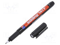 Marker: waterproof; black; 0.6mm; EDDING 141F
