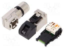 Plug; RJ45; PIN: 8; Cat: 6a,Class EA; shielded; gold-plated; 5÷9mm