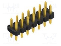 Connector: pin strips; pin header; male; PIN: 14; 2.54mm; THT; 2x7