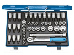 Wrench-set; rattle,socket spanner,Torx®; Torx®; 1/2"; 42pcs.
