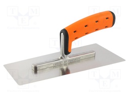Venetian trowel; L: 240mm; stainless steel; Thk: 0.65mm