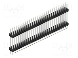 Connector: pin strips; pin header; male; PIN: 54; 2.54mm; SMT; 2x27
