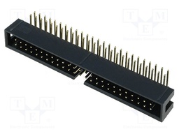 Socket; IDC; male; PIN: 50; angled 90°; THT; gold-plated; 2.54mm