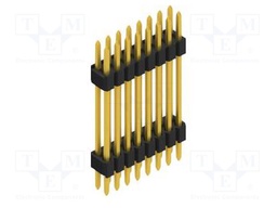 Connector: pin strips; pin header; male; PIN: 16; 1.27mm; THT; 2x8