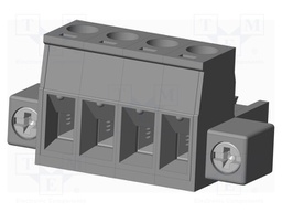Connector: pluggable terminal block; plug; female; straight; grey