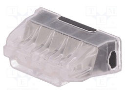 Installation quick splice; spring clamp; 0.5÷2.5mm2; 450V; 24A