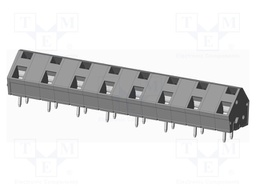 Connector: PCB terminal block; terminal; angled 45°; on PCBs