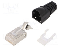 Plug; RJ45; PIN: 8; Cat: 6a,Class EA; shielded; gold-plated; IP20