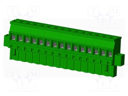 Connector: pluggable terminal block; plug; female; angled 90°