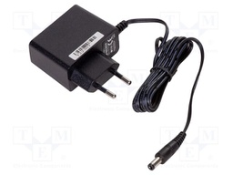 Power supply: switched-mode; 9VDC; 1A; Out: 5,5/2,5; 9W; Plug: EU