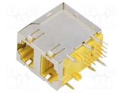Socket; RJ45; PIN: 8; Layout: 8p8c; Number of ports: 2