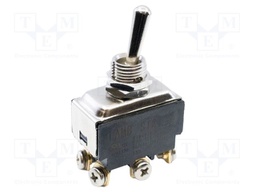 TOGGLE SWITCH, DPDT, 20A, 125VAC, SCREW