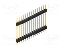 Connector: pin strips; pin header; male; PIN: 15; 2.54mm; THT; 1x15