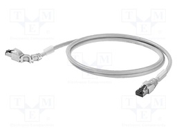 Patch cord; S/FTP; Cat 6a; RJ45,RJ45 right angled plug; stranded