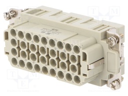 Connector: HDC; female; HEE; PIN: 32; 32+PE; size 6; w/o contacts