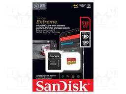 Memory card; Extreme,A2 Specification; microSDXC; 512GB