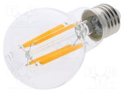 LED lamp; warm white; E27; 230VAC; 1521lm; 10.5W; 270°; 2700K