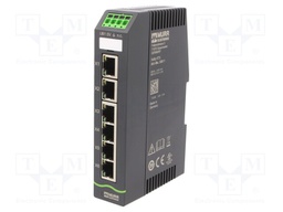 Switch Ethernet; unmanaged; Number of ports: 6; 9.5÷31.5VDC; DIN