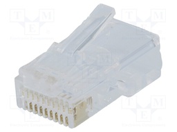 Plug; RJ50; PIN: 10; Layout: 10p10c; IDC,crimped; for cable
