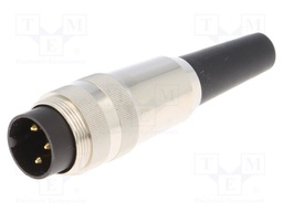 Connector: M16; male; for cable; IP40; plug; soldering; 250V; PIN: 3