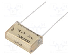 Capacitor: paper; 100nF; 300VAC; 20.3mm; ±10%; THT; Series: PME261