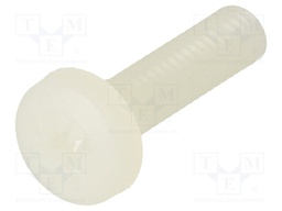 Screw; M4x30; 0.7; Head: cheese head; Pozidriv; 1mm; polyamide