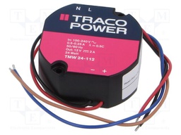 Converter: AC/DC; 24W; 12VDC; 2A; 53x51x24.5mm; 131g; -20÷80°C; 88%