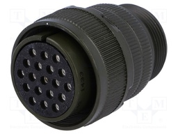 Connector: circular; Series: DS/MS; plug; female; PIN: 19; for cable