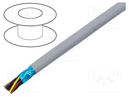 Wire; EcoCable Mini; 6x2x24AWG; Al-PET foil; MPPE; dark grey; 300V
