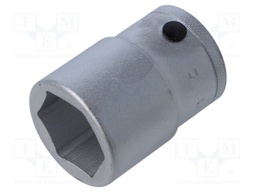 Wrench tip; 6-angles,socket spanner; 27mm; 3/4"; tool steel