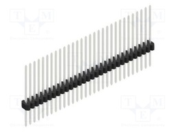 Connector: pin strips; pin header; male; PIN: 30; 1.27mm; THT; 1x30