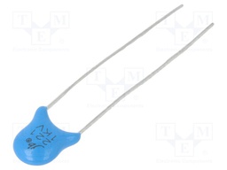 Capacitor: ceramic; 220pF; 1kVDC; Y5P; ±10%; 5mm