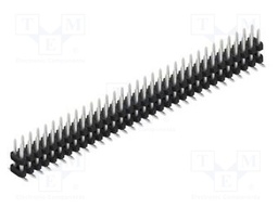 Connector: pin strips; pin header; male; PIN: 64; 2mm; SMT; 2x32