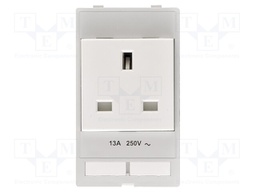 Plug socket module UK (BS)