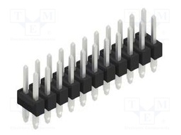 Connector: pin strips; pin header; male; PIN: 22; 2.54mm; THT; 2x11