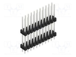 Connector: pin strips; pin header; male; PIN: 22; 2.54mm; THT; 2x11
