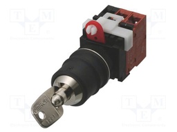 Switch: rotary with key; 22mm