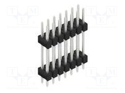 Connector: pin strips; pin header; male; PIN: 14; 2.54mm; THT; 2x7