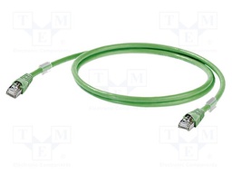 Patch cord; SF/UTP; Cat 5; RJ45,both sides; stranded; Cu; 25m; PVC