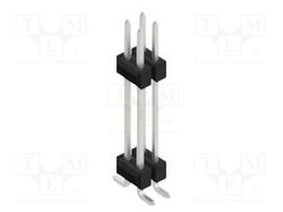 Connector: pin strips; pin header; male; PIN: 4; 2.54mm; SMT; 2x2