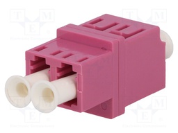 Connector: fiber optic; socket,coupler; multi mode duplex (MM)