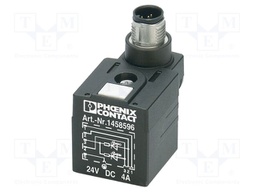 Adapter; M12 male,valve connector format A; PIN: 5; straight