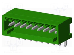 Connector: pluggable terminal block; socket; male; angled; THT